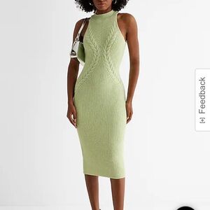 NEW Express cable knit dress M